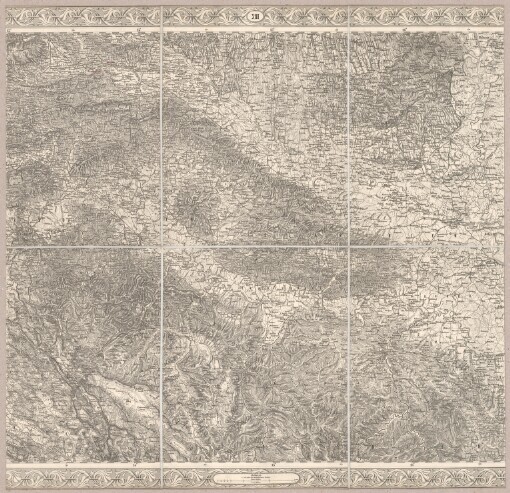 General-Karte des Oesterreichischen Kaiserstaates: mit einem grossen Theile der angrenzenden Länder. XIII