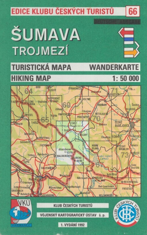 Šumava Trojmezí: turistická mapa 1:50 000