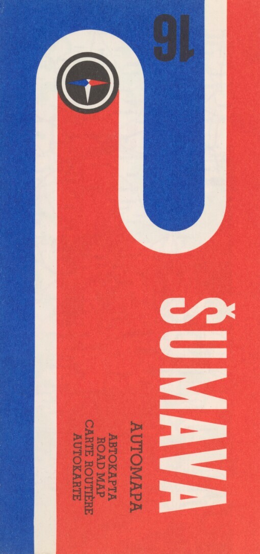 Šumava: automapa = avtokarta = road map = carte routière = Autokarte