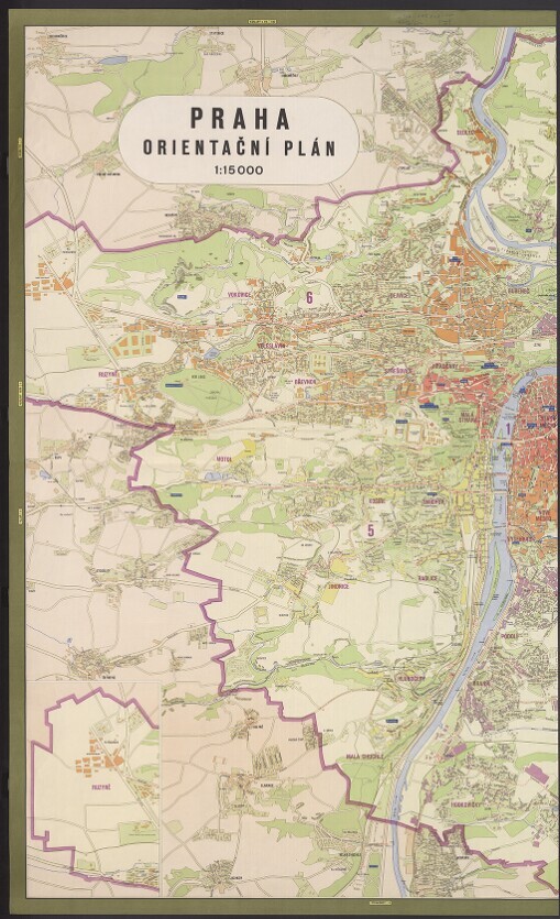 Praha: orientační plán