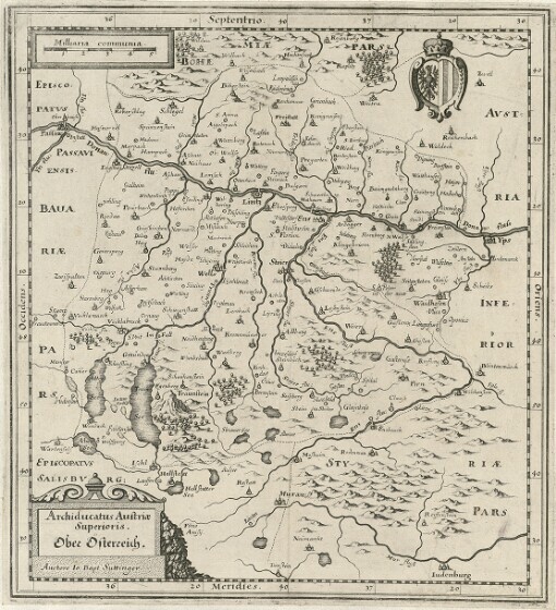 Archiducatus Austriae Superioris. Ober Österreich