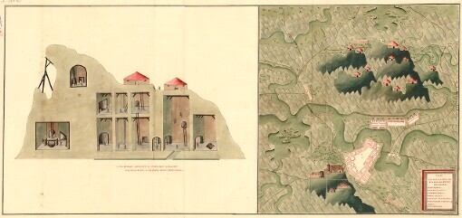 Plan des Bergwergs, Greinberg, in Unter Sau Alben