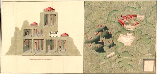 Plan der Bergwergs Schwarz Rappen, in der Gosniz