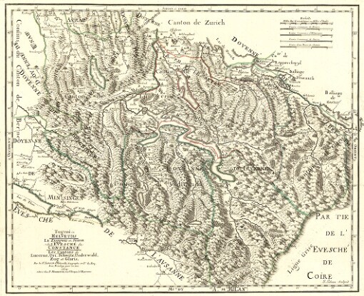 Tugeni in Helvetiis: Le Zuggow en Suisse de l'Evesché de Constance Les Cantons de Lucerne, Uri, en partie Schwitz, Underwald, Zug et Glaris