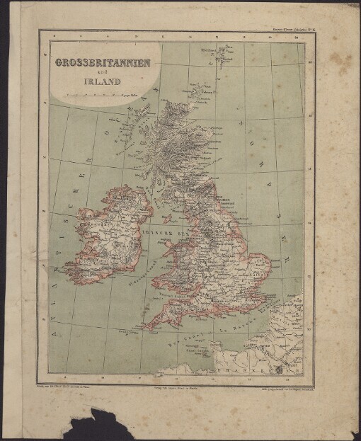 Grossbritannien und Irland. Kozenn's Kleiner Schulatlas No. 15