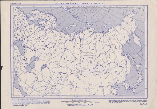 Svaz sovětských socialistických republik: obrysová mapa