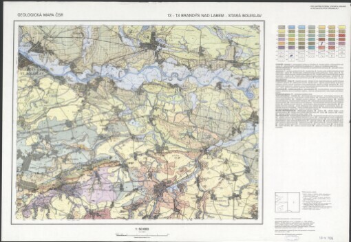 Geologická mapa ČSR. 13-13. Brandýs nad Labem - Stará Boleslav