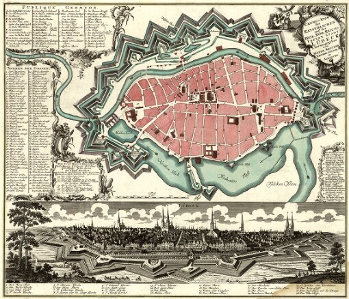 Grund-Riß der Kayserlichen und des Heil. Röm. Reichs Freyen Stadt Lübeck