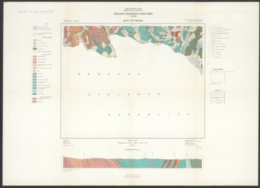 Základní geologická mapa ČSSR. List 21-412. Všeruby
