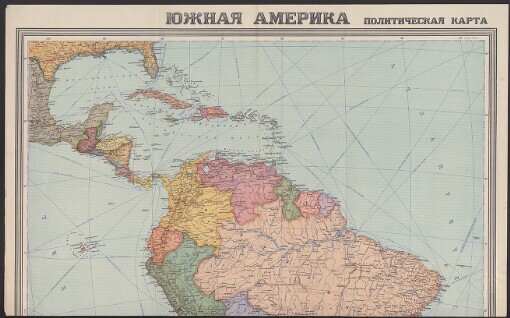 Južnaja Amerika: političeskaja karta