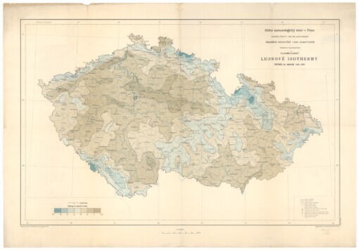 Lednové isothermy: průměr za období 1901-1930