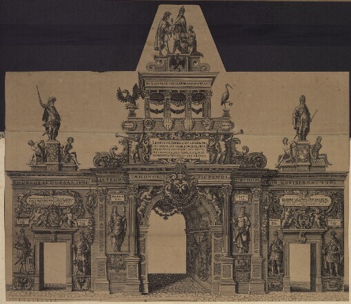 Leopoldo Imper. Caes. a Ug. pio Felic. Germ. Hungar. Boh. Dal. Croa. Sclav. Regi Archiduci Austriae &c. P.P. Principi, Opt. Max. S.P.Q. Nor. Honoris Acreverentia Ergo P.C