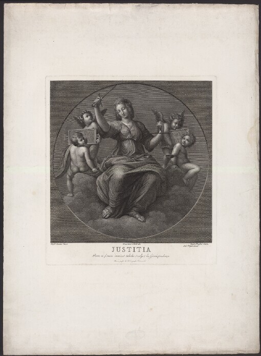 Justitia Picta in fornice imminet tabulae (vulgo) la Giurisprudenza