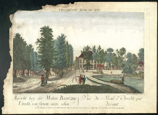 Aussicht bey der Malien Baan zu Utrecht von fornen anzu sehen: Vuë du Mail d'Utrecht par devant
