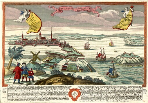 Stralsundia: Stralsund. Cum Privilegio Sacrae Caesarae Majest. No. 16