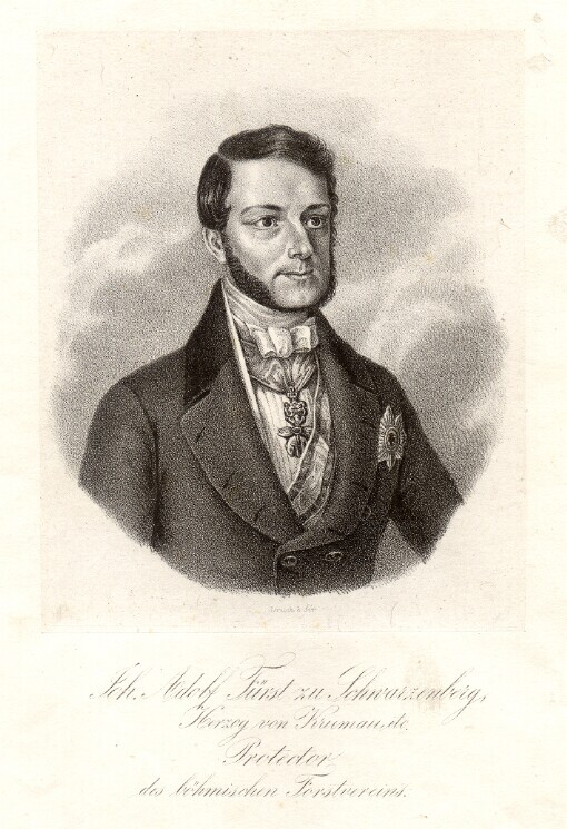 Joh. Adolf Fürst zu Schwarzenberg, Herzog von Kruman etc. Protector des böhmischen Forstvereins