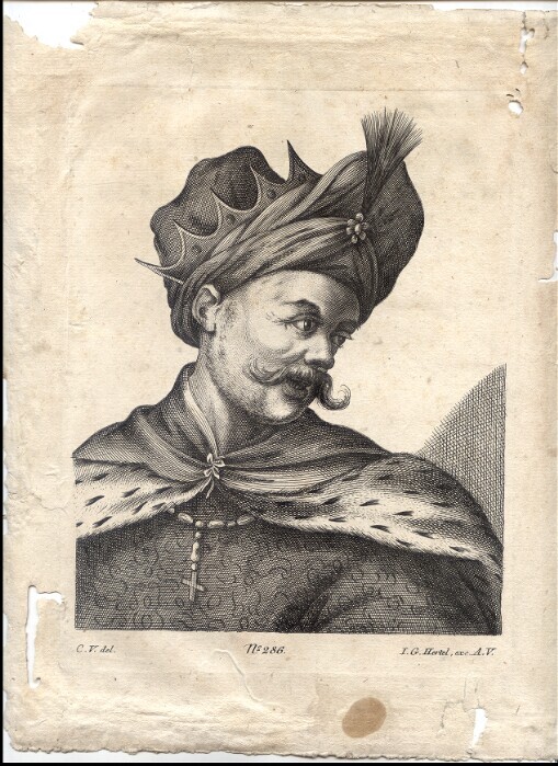 [Portrét muže s korunou na hlavě]. No. 286