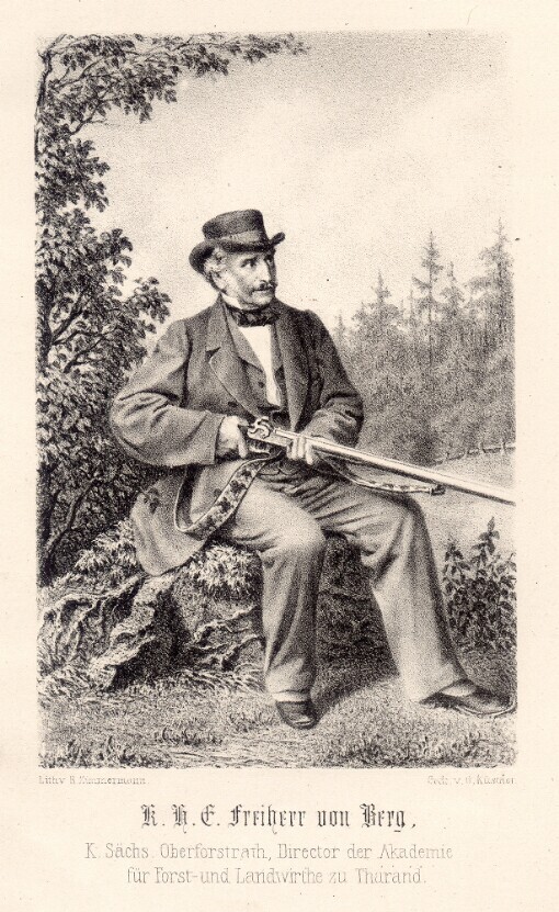 K. H. E. Freiherr von Berg, K. Sächs. Oberforstrath, Director der Akademie für Forst- und Landwirthe zu Tharand