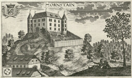 [Topographia Archiducatus Carinthiae antique & modernae completa: Das ist Vollkommne und gründliche Land-Beschreibung deß berühmten Erz-Herzogthums Kärndten ... ]. 77. Hornstain