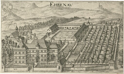 [Topographia Ducatus Carnioliae modernae das ist Controsee aller Stätt Märckht, Clöster, undt Schlösser, wie sie anietzo stehen in dem Hertzogthumb Crain]. 39. Ehrenav