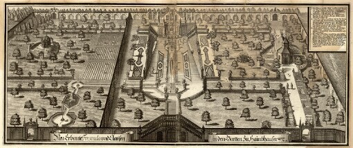 Neu Erbaute Frescada und Clausen in dem Gartten zu Haimbhausen