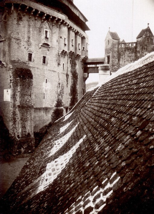 Pernštýn. Část hradu