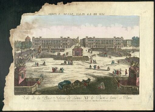 Vuë de la Place Neuve de Louis XV. le Bien-Aimé a Paris: Vue de la Place Neuve a Paris