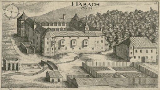[Topographia Ducatus Carnioliae modernae das ist Controsee aller Stätt Märckht, Clöster, undt Schlösser, wie sie anietzo stehen in dem Hertzogthumb Crain]. 86. Habach = Ablah