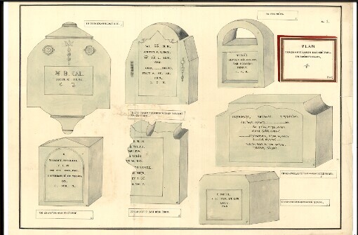 Plan deren Antiquen bei Neüstadl. in Brüner Crais