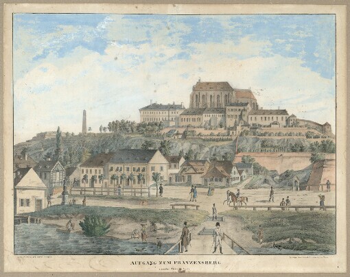 Aufgang zum Franzensberg von der Mitte des Seite