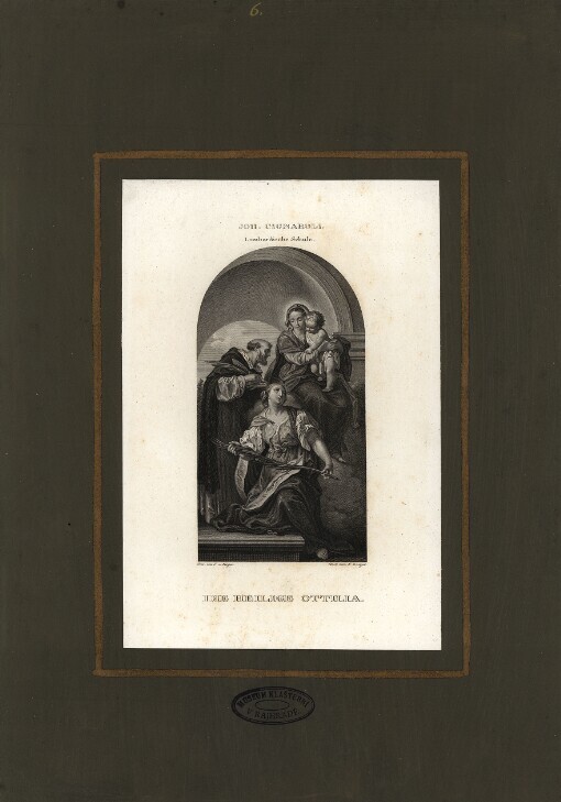 Joh. Cignaroli. Lombardische Schule. Die heilige Ottilia