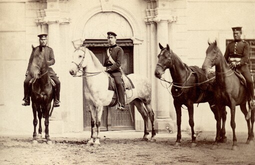 [Kunstadt. Fotografie Prusů v Kunštátě r. 1866]