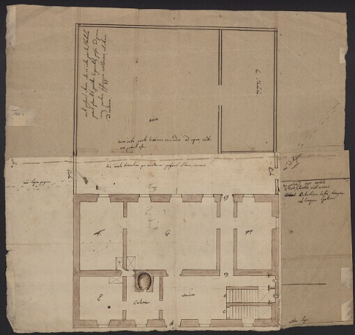 Půdorys statku ležícího blízko královské silnice