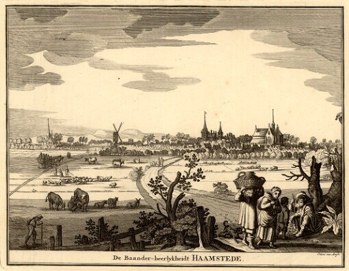 [Specvlvm Zelandiae: dat is Een Beschryvinge oste Afbeelding der Steden, Ambachts-Heerlijckheden, Dorpen Castelen, Ridderlijcke Hofsteden, Huysen en Gebouwen gelegen inde Eylanden en de Graeflyckheyt van Zeelandt]. De Baander-heerlykheidt Haamstede