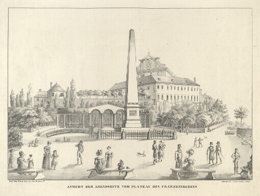 Ansicht der Abendseite vom Plateau des Franzensberges