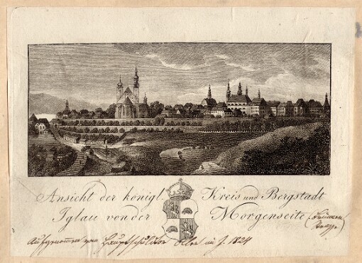 Ansicht der königl. Kreis und Bergstadt Iglau von der Morgenseite [Brünner Straße]