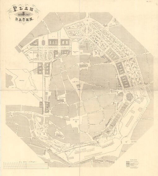 Plan der Stadt Brünn