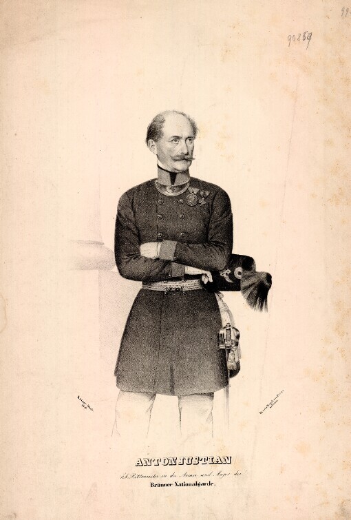 Anton Justinian k.k. Rittmeister in der Armee und Major der Brünner Nationalgarde