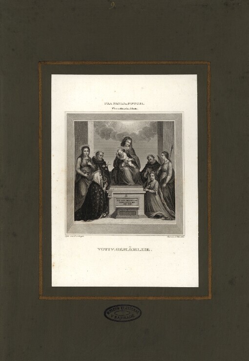 Fra Paolo da Pistoja. Florentinische Schule. Votiv-Gemählde