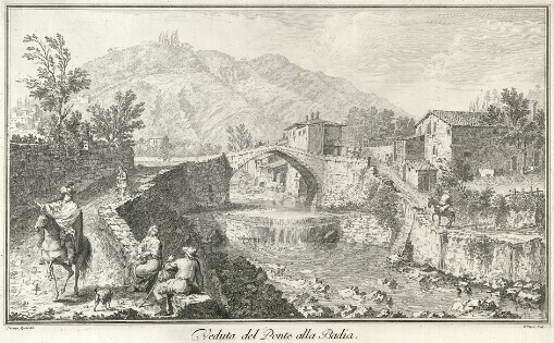 [Vedute delle Ville, e d'Altri Luoghi della Toscana]. Veduta del Ponte alla Badia