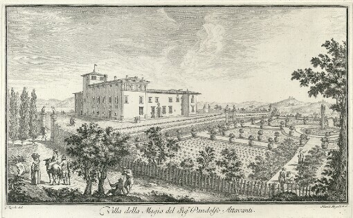 [Vedute delle Ville, e d'Altri Luoghi della Toscana]. Villa della Magia del Sigr. Pandolfo Attavanti