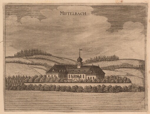 [Topographia Austriae Superioris Modernae: Das ist: Contrafee vnd Abbildung aller Städt, Clöster, Herrschafften vnd Schlösser, deß Etz-Hertzogthumbs Oesterreich, Ob der Ennß, welche Theils nach freyen Aug, Theils nach der Perspectivae Kunst ad vivum deliniert vnd abgezeichnet worden, sambt einer Specification der Jetzigen Herrn Possessorn vnd Besitzer]. Mistelbach