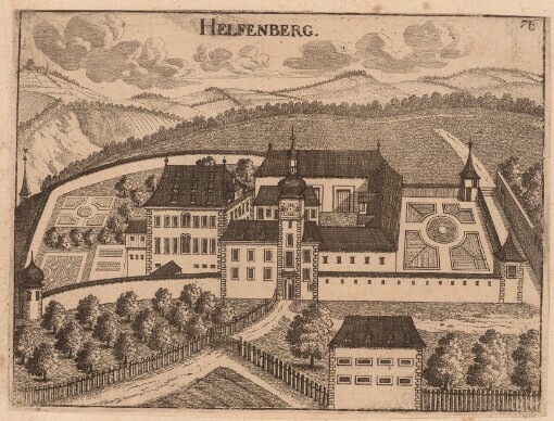 [Topographia Austriae Superioris Modernae: Das ist: Contrafee vnd Abbildung aller Städt, Clöster, Herrschafften vnd Schlösser, deß Etz-Hertzogthumbs Oesterreich, Ob der Ennß, welche Theils nach freyen Aug, Theils nach der Perspectivae Kunst ad vivum deliniert vnd abgezeichnet worden, sambt einer Specification der Jetzigen Herrn Possessorn vnd Besitzer]. Helfenberg