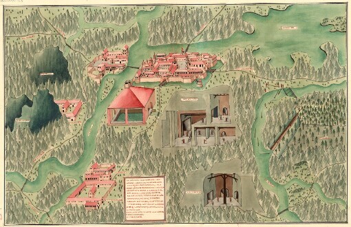 Das geweste Obersteirische Salzgebirgs Cammer Gut Ausee: nun aber 1750. denen Ober Österreich: Salz Camer Gütern incorporierte Salz Pfanvervast dise Mappa, die Herren Matias Bresel Ober Bergmaister, an der Leiten, Herr Iohanes Käls Schafer an Mosberg, und Herr Andreas Mährendl, Schaffer, am Steinberg, auf aller gnedichichist. Landesfirst. Befel. 1752