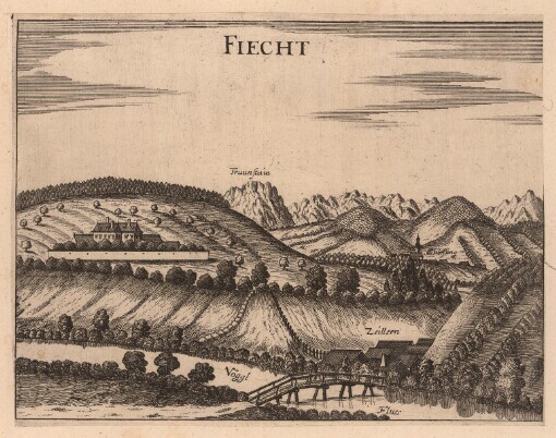 [Topographia Austriae Superioris Modernae: Das ist: Contrafee vnd Abbildung aller Städt, Clöster, Herrschafften vnd Schlösser, deß Etz-Hertzogthumbs Oesterreich, Ob der Ennß, welche Theils nach freyen Aug, Theils nach der Perspectivae Kunst ad vivum deliniert vnd abgezeichnet worden, sambt einer Specification der Jetzigen Herrn Possessorn vnd Besitzer]. Fiecht