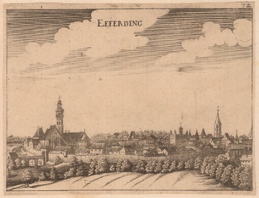 [Topographia Austriae Superioris Modernae: Das ist: Contrafee vnd Abbildung aller Städt, Clöster, Herrschafften vnd Schlösser, deß Etz-Hertzogthumbs Oesterreich, Ob der Ennß, welche Theils nach freyen Aug, Theils nach der Perspectivae Kunst ad vivum deliniert vnd abgezeichnet worden, sambt einer Specification der Jetzigen Herrn Possessorn vnd Besitzer]. Efferding