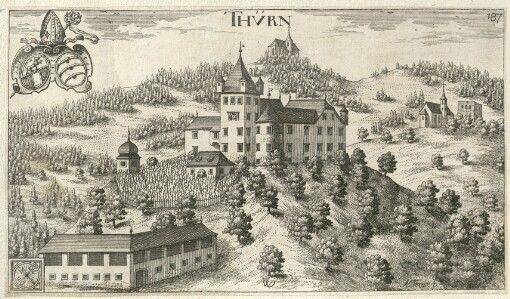 [Topographia Archiducatus Carinthiae antique & modernae completa: Das ist Vollkommne und gründliche Land-Beschreibung deß berühmten Erz-Herzogthums Kärndten ... ]. 187. Thvrn