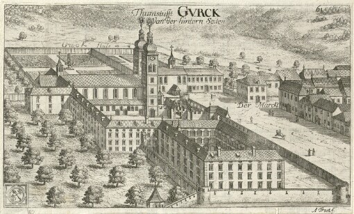 [Topographia Archiducatus Carinthiae antique & modernae completa: Das ist Vollkommne und gründliche Land-Beschreibung deß berühmten Erz-Herzogthums Kärndten ... ]. 61. Thumstüfft Gvrck Von der hintern Seiten