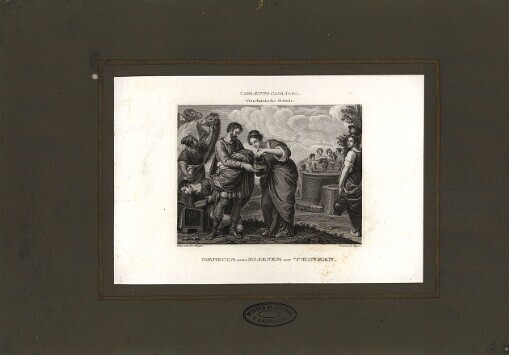 Carletto Cagliari. Venetianische Schule. Rebecca gibt Elieser zu trinken