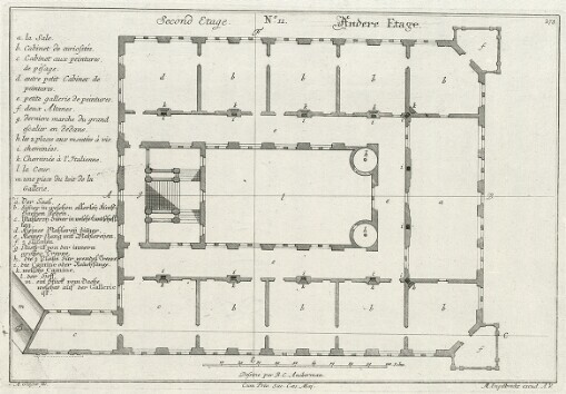 [Plan et Elevation des Ecuries Roiales à Dresde: Grund und Aufriß des Königl. Stalls in Dreßden]. No. 11, 273. Second Etage = Andere Etage